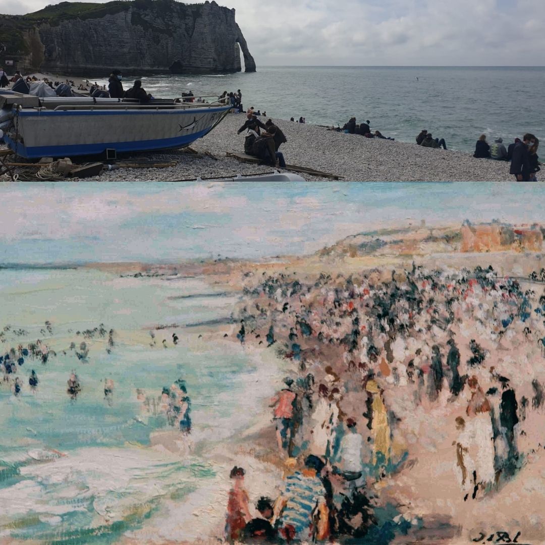 Plage de Dieppe et plage d'etretat