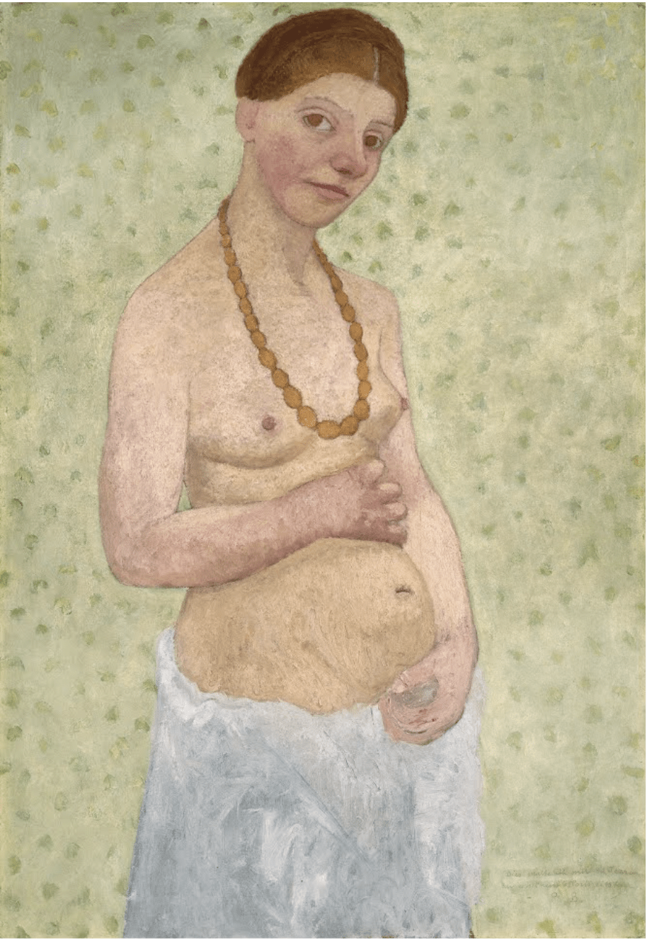 Autoportrait enceinte Paula Modersohn