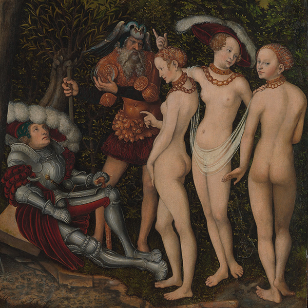 le jugement de paris par Lucas Cranach l'ancien, MET, New York