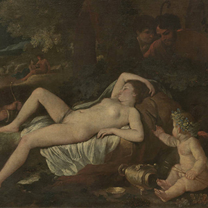 Venus cupidon tableau de poussin